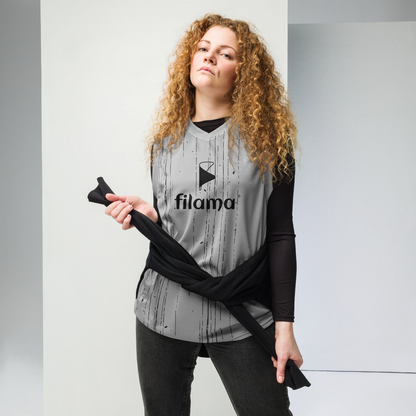 Recycled unisex basketball jersey