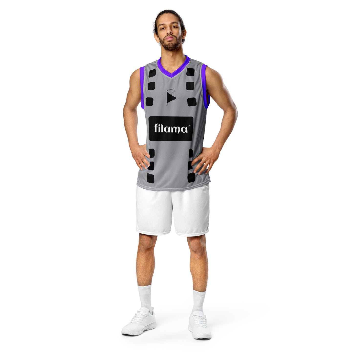 Recycled unisex basketball jersey